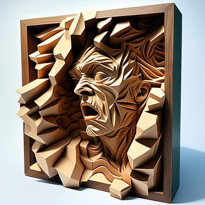 3D model Matthew Bon American artist (STL)